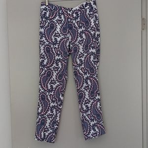 Banana republic paisley print crepe pants